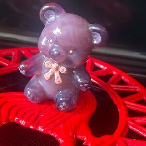 Boyds Bears Purple Ceramic Teddy Figurine